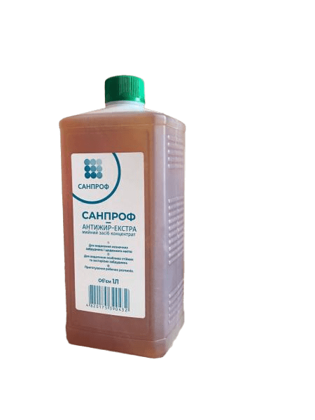 Засіб для чищення кухні «САНПРОФ-Антижир- Екстра» 1л.